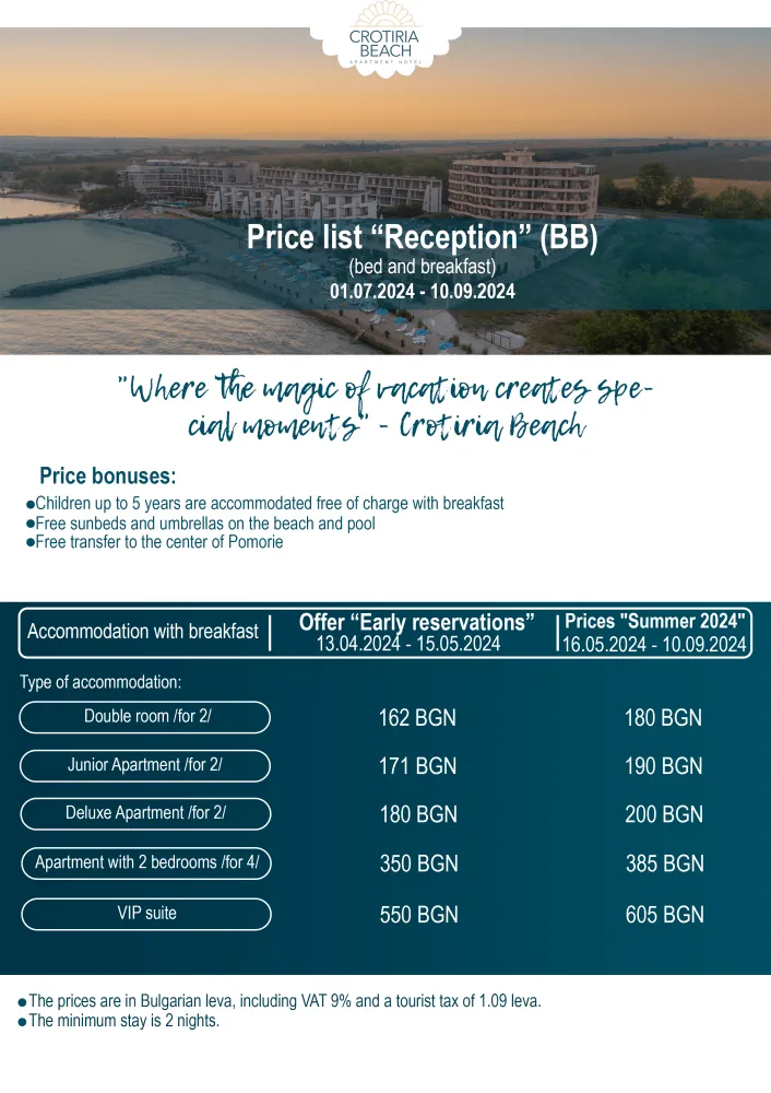 Price list 2024