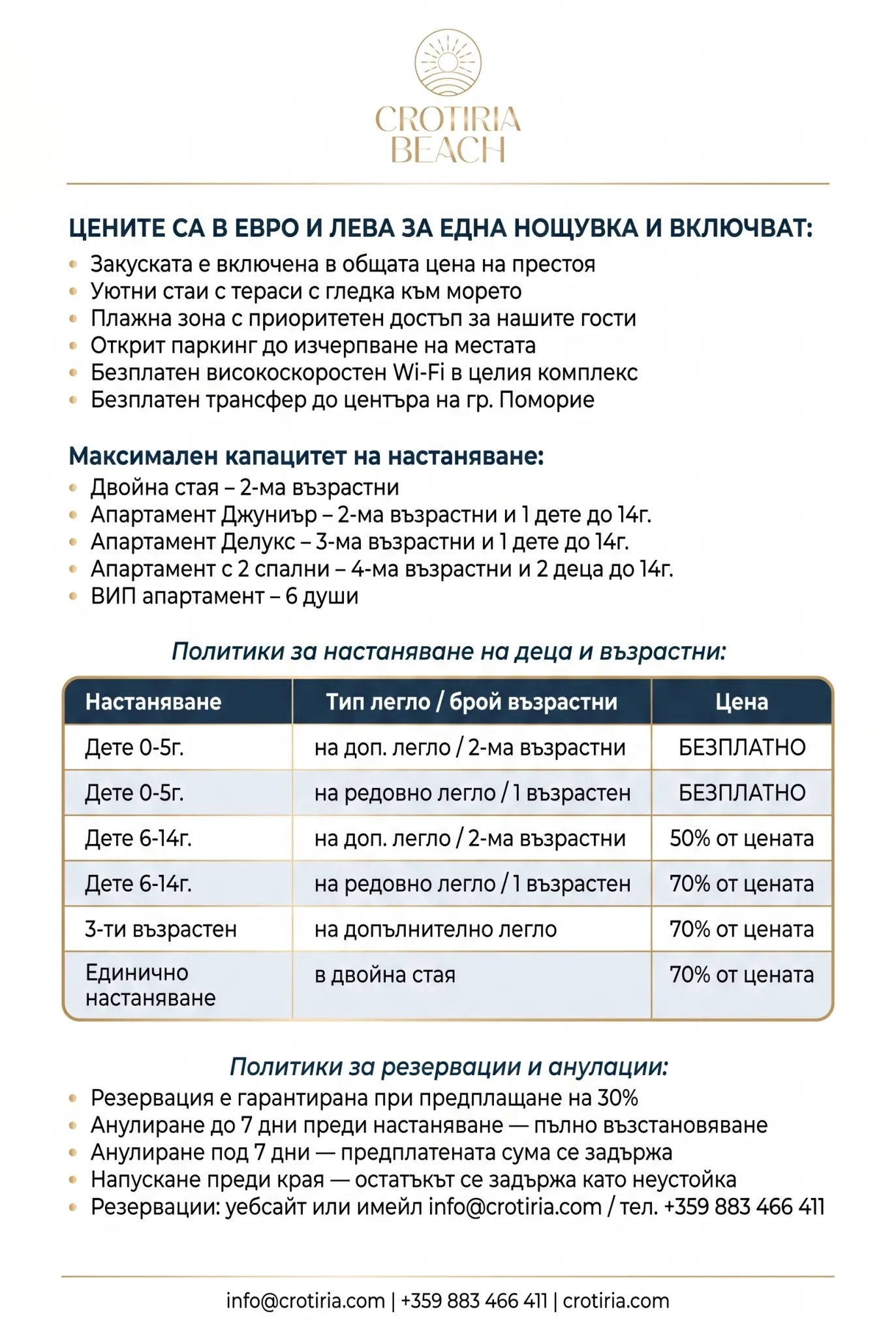 Цени 2026